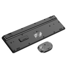 Kit Tastatura si Mouse Wireless HOCO GM17, Design Ergonomic, Negru