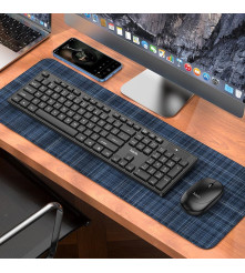 Kit Tastatura si Mouse Wireless HOCO GM17, Design Ergonomic, Negru