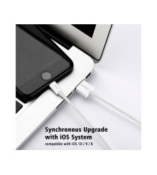 Cablu Lightning USB US155, incarcare Rapida si Transfer de Date pentru iPhone, iPad, iPod