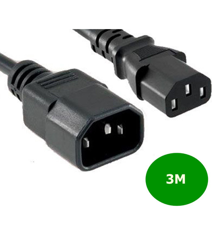 Adaptor cablu prelungitor C13 C14 250V 10A, Cupru