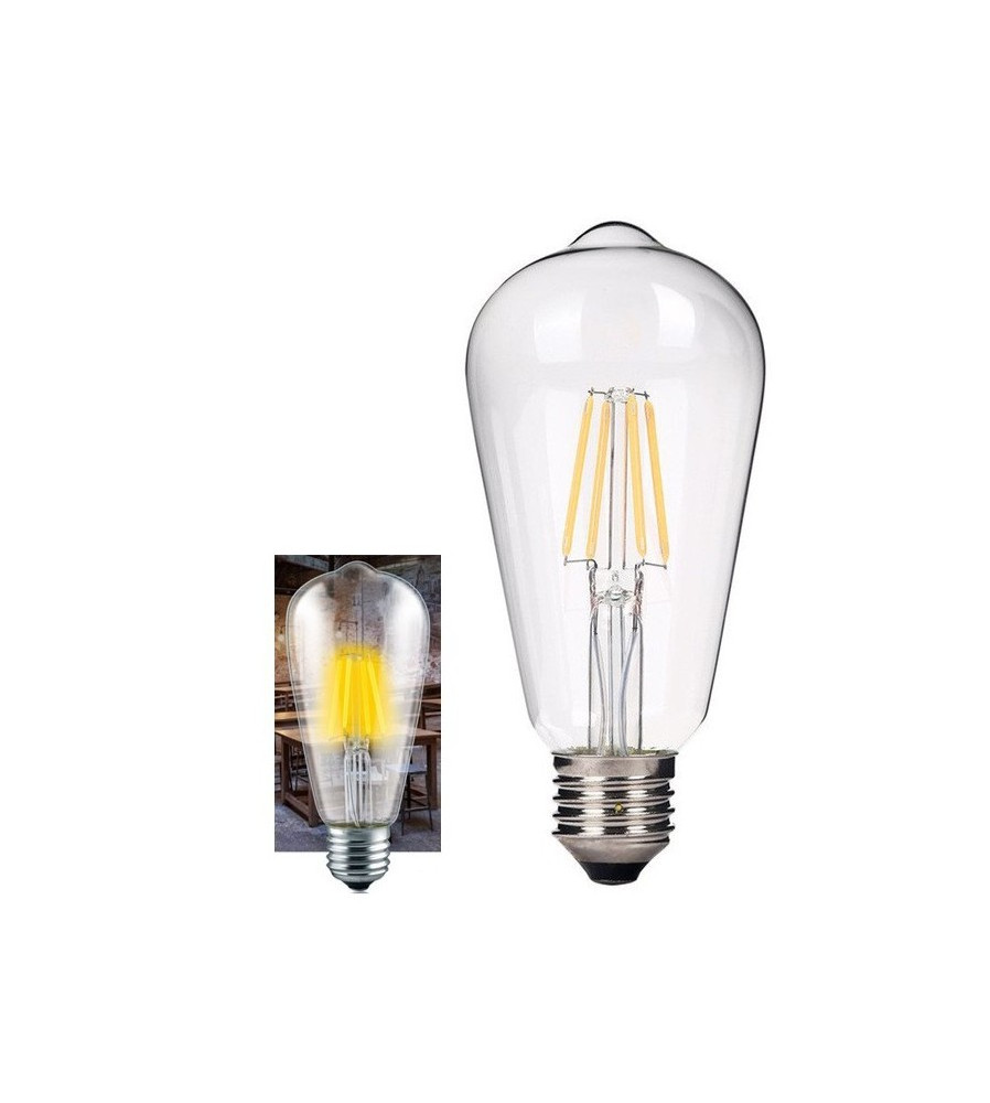 Bec Vintage LED E27 ST64 4W 185-240V (Edison retro)