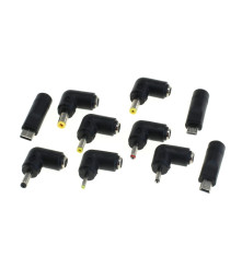 Cablu de incarcare USB universal OTB cu mufa DC si 10 adaptoare interschimbabile, 1m, negru