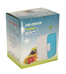 Mini frigider electric portabil 4L, cu racire si incalzire, alb