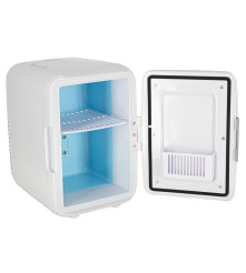 Mini frigider electric portabil 4L, cu racire si incalzire, alb