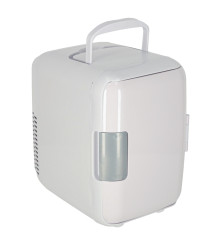 Mini frigider electric portabil 4L, cu racire si incalzire, alb