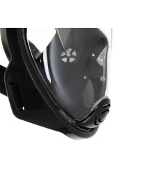 Masca snorkeling Full Face Snorkel Mask L/XL Negru, Anti-abur Reglabil
