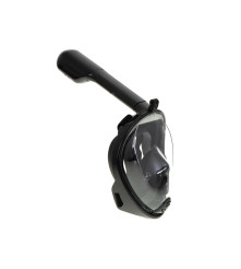 Masca snorkeling Full Face Snorkel Mask L/XL Negru, Anti-abur Reglabil