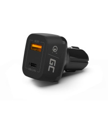 Incarcator auto USB-C Power Delivery + USB Quick Charge 3.0 GREEN CELL