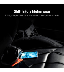 Incarcator Auto 3 x USB Rapid GREEN CELL PowerRide 54W