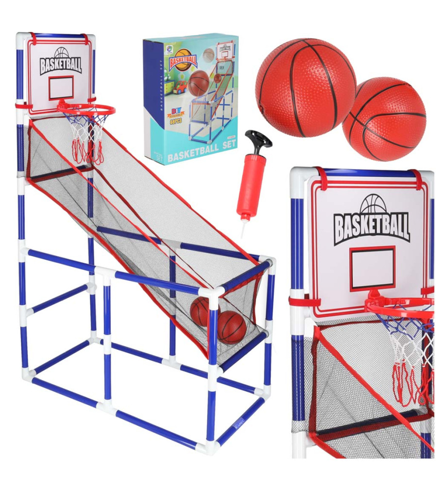 Set joc arcade de baschet copii cu pompa si 2 mingi