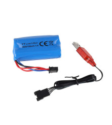 Camioneta RC 1:8 off-road 2.4G, cu telecomanda, motocicleta RC si led