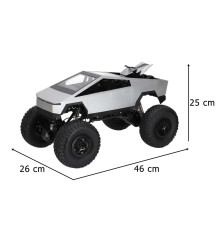 Camioneta RC 1:8 off-road 2.4G, cu telecomanda, motocicleta RC si led