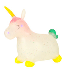 Calut Gonflabil pentru Copii, Jucarie Gonflabila pentru Sarit model Unicorn