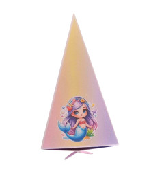 Cutie in forma de felie tort din carton de 160 gr model Sirena 12 x 7 x 5 cm