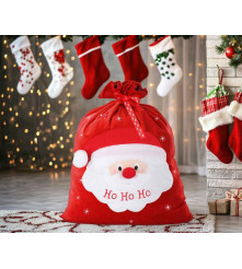 Sac Cadou Mos Craciun 75 x 50 cm Rosu