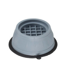 Set 4 tampoane anti-vibrații rotunde, gri, din silicon