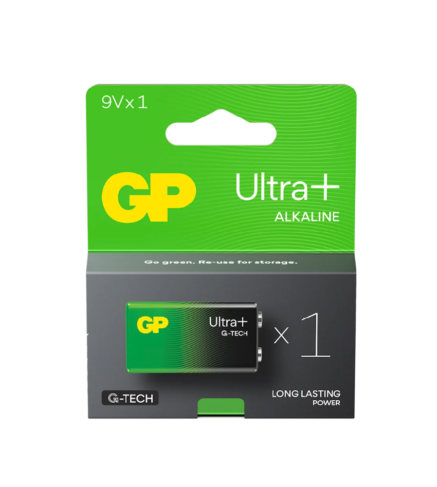 Baterie alcalina GP Ultra Plus G-TECH 9V