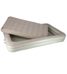 Saltea gonflabilă pentru copii din 2 piese, cu pompa manuala 140 x 90 x 20 cm