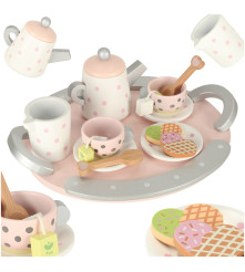 Set Lulilo din lemn pentru servirea ceaiului și cafelei