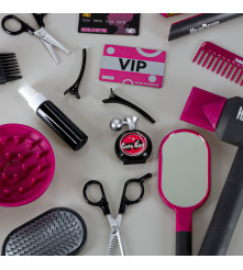 Set coafor copii 20 piese cu uscator și placa de par