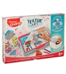 Tabla creativa pentru copii trasand texturarea Maped
