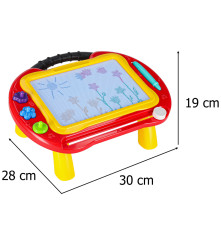 Masa educativa 2 in 1 cu tabla magnetica si ștampile