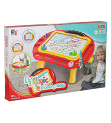 Masa educativa 2 in 1 cu tabla magnetica si ștampile
