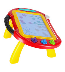 Masa educativa 2 in 1 cu tabla magnetica si ștampile
