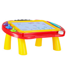 Masa educativa 2 in 1 cu tabla magnetica si ștampile