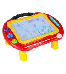 Masa educativa 2 in 1 cu tabla magnetica si ștampile