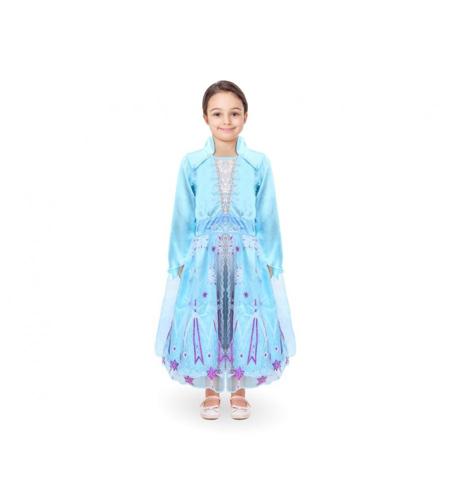 Costum carnaval Printesa Albastra pentru fetite, marime 95-110 cm (2-4 ani)