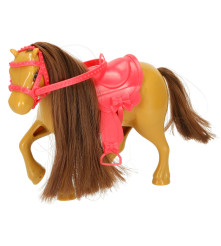 Set papusa calaret cu ponei si accesorii din 5 piese