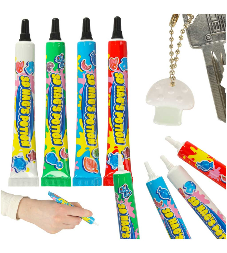 Set 4 lipici UV Magic Box colorat pentru bijuterii