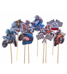 Set 9 toppere tematice Motocross pentru torturi și petreceri pline de adrenalina!