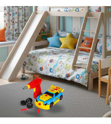 Masina de constructie tip sport 2 in 1 cu lumini si sunete