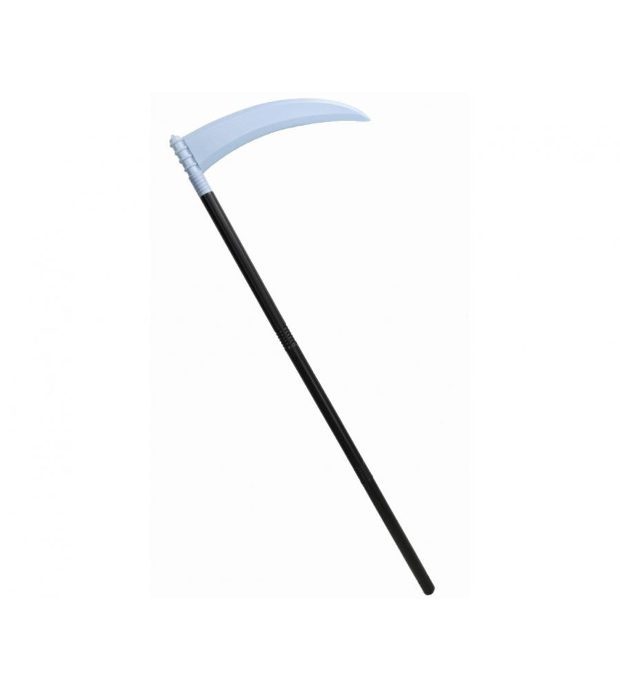 Coasa pliabila din plastic, pentru costume de Halloween, negru-gri, 102 cm