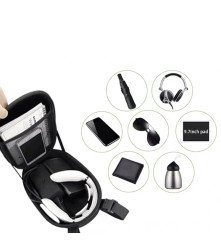 Geanta Bicicleta sau scooter neagra, 16.5 x 14.5 x 30 cm