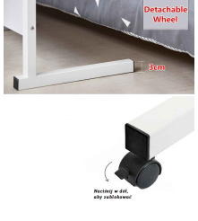 Masa mobila reglabila laptop, neagra