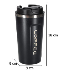 Termos smart cu afisaj LED 500ml, negru