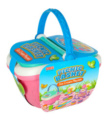 Cos picnic pentru copii cu deserturi si inghetata