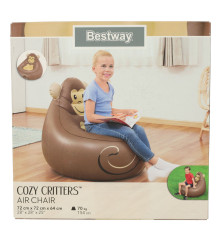 Fotoliu gonflabil Bestway pentru copii, maimuta zambitoare