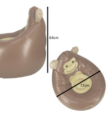 Fotoliu gonflabil Bestway pentru copii, maimuta zambitoare