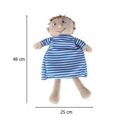 Papusa anatomica STEM Montessori cu organe detasabile, model baiat