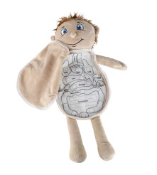 Papusa anatomica STEM Montessori cu organe detasabile, model baiat