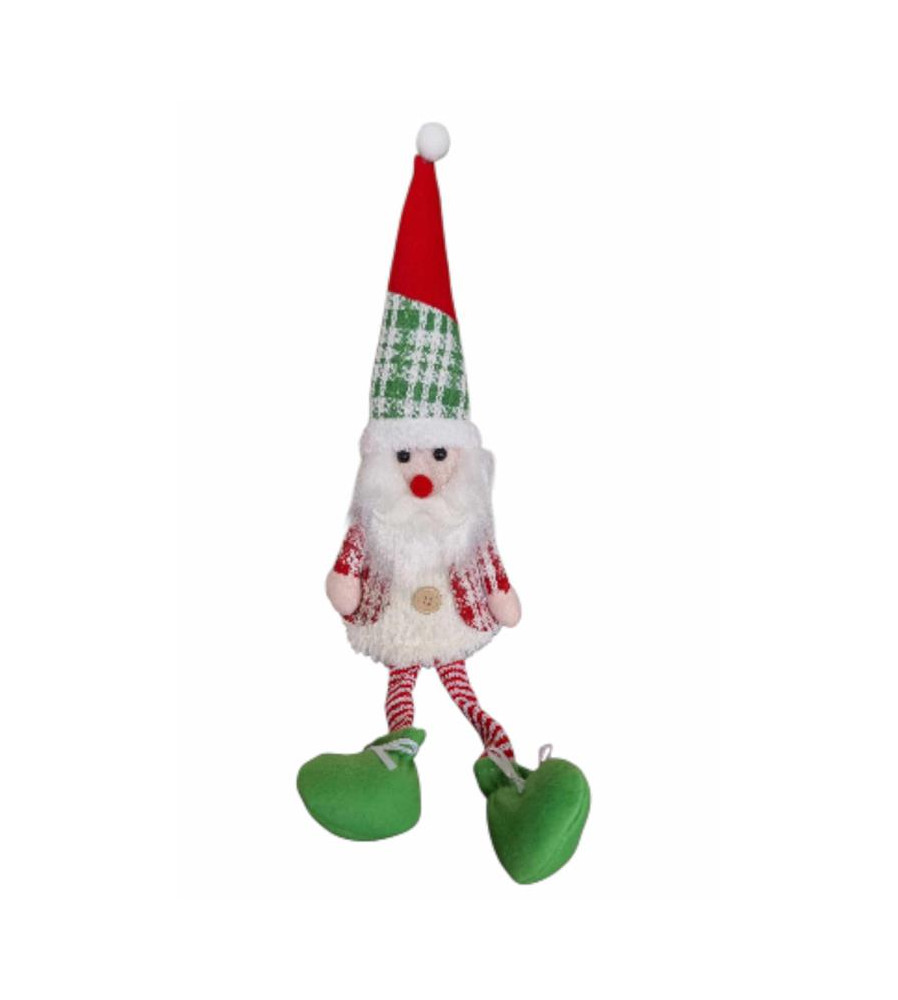 Decoratiune Luminoasa Craciun 33cm cu LED Alb Cald, model Gnom