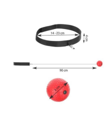 Minge reflex CLASStitude pentru box si fitness, cu bentita si elastic reglabil