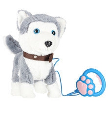 Catelus Husky Interactiv pe Lesa, Merge, Latra, da din coada