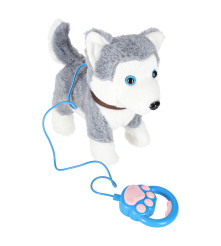 Catelus Husky Interactiv pe Lesa, Merge, Latra, da din coada