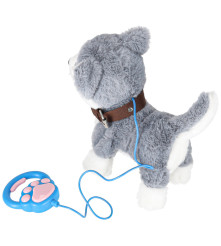 Catelus Husky Interactiv pe Lesa, Merge, Latra, da din coada