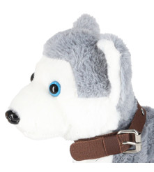Catelus Husky Interactiv pe Lesa, Merge, Latra, da din coada